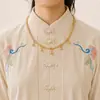 All-match antigo estilo colar de estilo antigo da menina traje Hanfu colar de pérolas Tang estilo colarinho de fadas