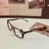 Montura de Gafas con Estampado de Leopardo para Gatito Sin Lentes Linda Montura Decorativa Lisa Ins Vintage Y2k Carey Redondas