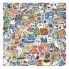 100 Original Cartoon Animal Hotel Adesivos Bagagem Livro de Mão Laptop Decoração Adesivos À Prova D' Água