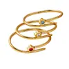 Pulseira de Aço Titânio Design de Nicho Sentido Coração Studs Cravejados com Strass Moda Estilo Ins Europeu e Americano Pulseira Feminina de Aço Inoxidável