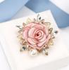 Novo broche de flor de tecido estilo coreano moda corsage all-match casaco elegante pin de alta qualidade acessórios atacado