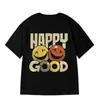Camiseta de manga corta para hombre verano 2025 impresión de tigrito gordito nuevo ins talla grande para estudiantes estilo Hong Kong holgada media manga