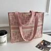 Bolsa de ombro houndstooth de alta qualidade 2025 nova moda bolsa de tricô grande capacidade bolsa tote portátil varejo atacado