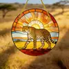Adornos redondos colgantes temáticos de animales de acrílico transfronterizos, adecuados para uso en interiores y exteriores como atrapasoles