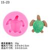 Série Marinha Coral Tartaruga Flip Açúcar Chocolate Decoração Bolo De Ervas Marinhas Molde De Silicone Grupo De Peixes Algas Marinhas Molde De Gota