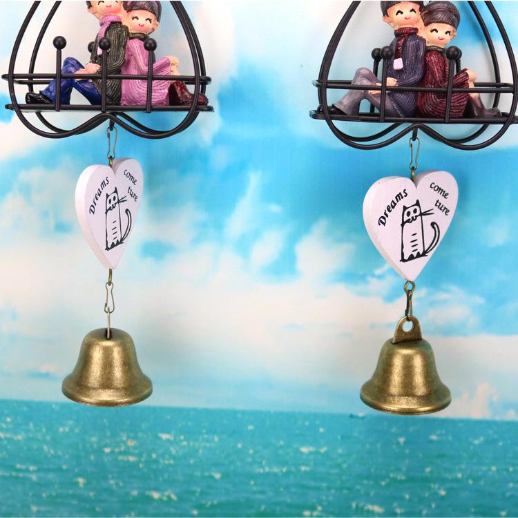 铁艺爱心情侣风铃 06