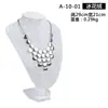 Soporte de exhibición de terciopelo para collares con vista al mar, maniquí de cuello para joyería, soporte para colgantes, mostrador de cuello de maniquí, accesorios de exhibición de joyería