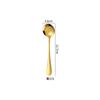 Cuchillo Occidental, Tenedor y Cuchara 1010 Oro Acero Inoxidable Vajilla Cuchara para Remover Café Pala para Pastel Juego de Cuchillo y Tenedor para Bistec de Hotel