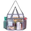 Em Estoque Amazon Nova Bolsa Tote Transparente Portátil com Múltiplos Bolsos e Dois Bolsos Frontais