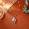 Pendientes Brillantes de Zirconia con Forma de Hoja, Gama Alta, Modernos, Exquisitos, Versátiles, Pendientes Elegantes, Pendientes Dinámicos de Plata con Estilo de Hada