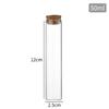 En stock botella de vidrio con corcho de boca recta de 25 mm, tubo de ensayo, botella de vidrio, botella de los deseos, botella a la deriva cielo estrellado, sub-botella para té