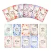 18 Cartas de Significado de Flores, Lindas Cartas para Diário, Cartas de Flores Pintadas à Mão, Cartas de Significado de Flores, Cartas de Símbolos de Flores