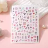 Arte de Uñas de Rosa Dibujo Animado Japonés Gato Lori Pegatina para Uñas de Dibujo Animado Hada Colorida Pegatina para Uñas