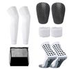Amazon Set de Calcetines Espinilleras de Fútbol Más Vendido Espinilleras Calcetines de Fútbol de Media Caña Set Bolsa de Almacenamiento Shein