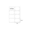 Transfronterizo en stock pegatina blanca pegatinas con logo manuscrito venta al por mayor impermeable condimento de cocina especias pegatinas de vidrio