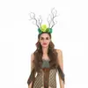 Faixa de Cabeça Galho Escuro Borboleta Preta para Halloween Festa Headband Flor de Natal Adorno de Cabeça Acessórios para Foto de Menina