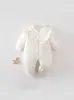 Ropa para recién nacidos, mameluco de bebé de Clase A engrosado, mameluco de bebé acolchado de algodón, abrigo acolchado de algodón cálido para otoño e invierno 120g