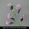 Flor artificial morada ceremonia de boda salón de bodas camino principal arreglo floral techo decoración arco de bienvenida hotel fila de flores flores falsas