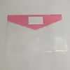 Bolsa de Arquivo com Velcro A4 Transfronteiriça Pp Espessado 17 Fios Impermeável para Documentos Bolsa de Informação para Escritório Armazenamento Personalizável