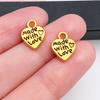 Misto 20 antigo ouro amor amor pingente diy colar pingente jóias acessórios materiais transfronteiriços quente Amazon