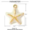 Brincos Pingente Estrela do Mar Árvore de Coco Óleo Pingando Férias Aço Titânio DIY Brincos Pingente Feminino Concha Aço Inoxidável Colar Acessórios de Joias