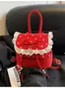 Bolso de Mano de Moda Nicho Estilo Ballet para Estudiantes, Nuevo Modelo Verano 2025, Mochila Linda y Sencilla con Lazo de Moda