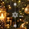 Adornos de Carámbano Acrílico Navideño Decoraciones para Árbol de Navidad Colgantes Gota de Agua Acrílica Alta Transparencia Adornos Colgantes Decorativos