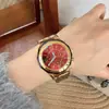 Calendário Semanal Milisa Golden Years Design Cravejado de Diamantes Luminoso High-End Moda Feminina Relógio Dourado para Mulheres