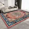Veludo de Cristal Tapete Persa Turco Transfronteiriço para Casa Tapete de Chão para Sala de Estar Tapete para Sofá Mesa de Centro Resistente à Sujeira e Fácil de Cuidar para Quarto
