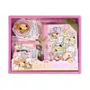 Série Quente de Natal Estilo Simples Pequenos Presentes de Natal Planner Conjunto de Caixa de Presente Materiais de Planner para Meninas Artísticas