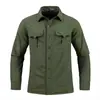 Camisa de Manga Larga de Secado Rápido Transfronteriza de Aliexpress, Camisa Anti-quemaduras con Sensación de Hielo, Estilo Delgado para Exteriores de Primavera y Verano para Hombre, Ropa de Trabajo de Talla Grande
