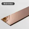 Rodapés de Aço Inoxidável Transfronteiriços, Tiras Decorativas de Aço Inoxidável Sem Furos, Rodapés de Aço Inoxidável, Rodapés Sem Pregos Atacado
