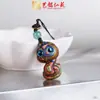 Colgante Cadena para Teléfono Móvil de Madera Arcoíris Zodíaco Tallado en Madera Pintada Colgante Zodíaco Accesorios Colgante