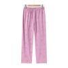 Pantalones de pijama de algodón de cintura alta para abuelas de mediana edad y mayores, pantalones para aire acondicionado, pantalones de punto de algodón elástico de verano para madre, pantalones para casa