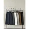 Pantalones casuales rectos simples retro estilo coreano JUICE para mujer, otoño 2026, holgados, versátiles, de pierna ancha (viene con cinturón)