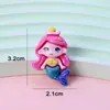 Novos Acessórios de Resina Acessórios de Sereia com Glitter Material para Patch de Desenho DIY Elástico de Creme Grampo de Cabelo Acessórios de Cabelo
