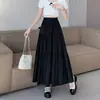 Saia Bolo Branca, Saia Novo Estilo Primavera e Verão 2025 Feminina, Saia Linha A Estilo Gentil Francês, Saia Longa com Barra Larga
