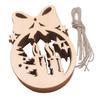 Colgante de madera para decoración navideña, manualidades, regalo pequeño para el hogar, suministros de decoración navideña para fiestas.