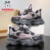 Zapatos Babu Dou para Niñas Otoño 2026 Nuevos Zapatos Deportivos Infantiles Superficie de Cuero Impermeables Transpirables Zapatos de Papá para Niña Modernos