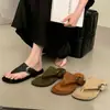 Sandalias Chanclas estilo Chanel de camelia 2026 nueva primavera lindas perezosas chanclas versátiles vacaciones playa chanclas