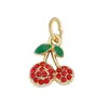 Pendente de Colar Pulseira Charms Fruta Morango Pêssego Pingente Artesanal Acessórios Materiais Transfronteiriços Desenho Animado DIY