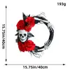 Amazon Transfronterizo Nuevo Producto Cosecha de Otoño Corona de Halloween Colgante de Puerta Hoja de Arce Artificial Calabaza Hortensia Decoración de Pared para el Hogar