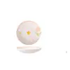 Conjunto de Louça Cerâmica Esmaltada Chaozhou Pequeno Fresco Ins Prato Tulip Tulip Fofo Tigela de Arroz Sopa Doméstica Alta Aparência