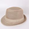 Sombrero de Sol Transpirable de Malla de Verano al por Mayor Sombrero de Sombrilla Calado para Hombres y Mujeres Malla de Flor de Ciruelo Ala Ancha Sombrero para Adultos