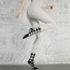Calcetines de Yoga Personalizados de Cinco Dedos para Otoño e Invierno, Calcetines Antideslizantes para Pilates, Calcetines Deportivos Especiales de Dedos Divididos de Media Pantorrilla, Calcetines de Algodón Puro con Degradado para Mujer
