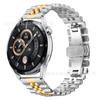 Para Pulseira de Relógio Huawei/Samsung Nova Fivela Borboleta Cinco Contas Pulseira de Relógio de Aço Inoxidável 22mm Pulseira de Relógio Universal
