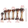 Petiscos para Cães, Ossos Mastigáveis, Ossos de Boi Mastigáveis, Ossos Grandes para Cães Pequenos, Médios e Grandes, Petiscos para Treinamento de Filhotes, Ossos para Limpeza Dental de Pets