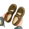 Zapatos Birkenstock de Velcro para Mujer, Nuevos Otoño 2025 Zapatos Mary Jane de Gamuza con Suela Gruesa, Zapatos Poco Profundos Slip-On para Mujeres Embarazadas