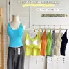 Camisola de color liso con espalda bonita para chica hot, de algodón acanalado para primavera/verano, cuello en U, sin costuras, copas fijas, top básico versátil