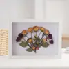 Marco de fotos para guardar varitas de concierto, marco transparente para artículos de apoyo, marco de fotos con flores secas, caja de almacenamiento para varitas de animación deportiva